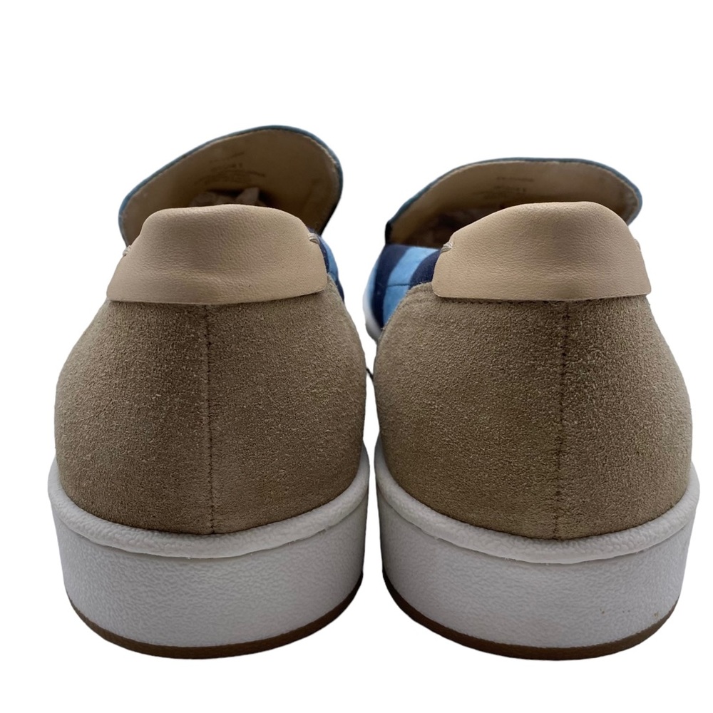 Lucky Brand Slip On Shoe Hadie Blue Tie Dye Canvas Leather Casual Size 9.5 - Picture 5 of 10
